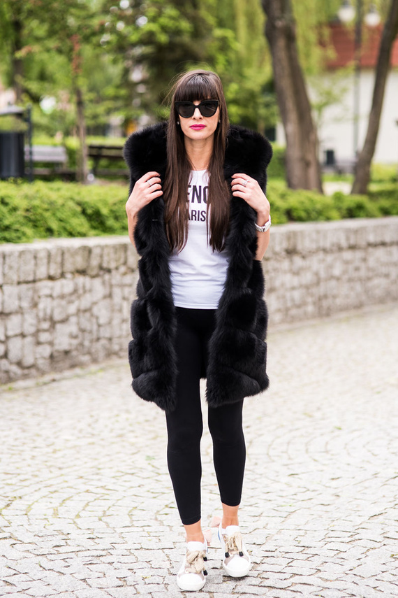 Women s Genuine Fox Fur Waistcoat