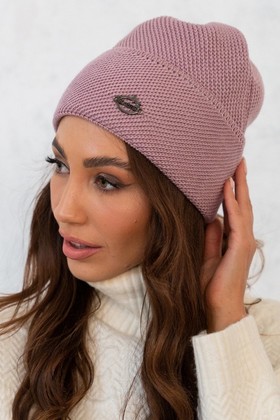 Women’s angora hat in white