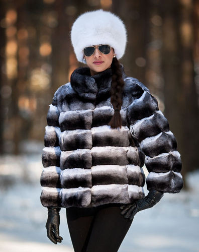  Ladies Genuine Mink Fur coat 