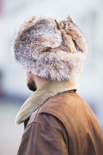 Luxury Man’s  Canadian lynx Fur Trapper Hat