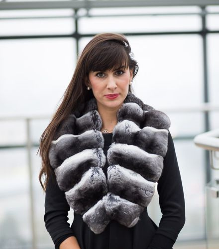 Woman’s Genuine Chinchilla Fur Stole