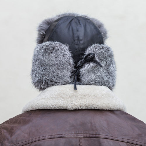 Man’s Genuine Rabbit Fur Trapper Hat