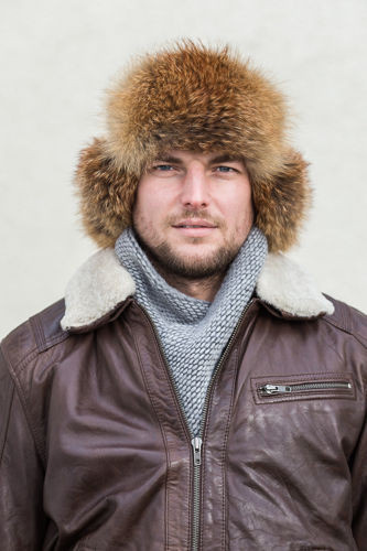 Luxury men’s Red Fox fur Trapper